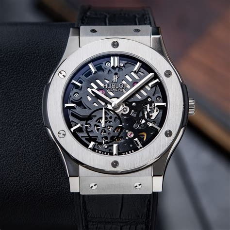 hublot classic fusion ultra-thin skeleton titanium 45mm|Review: Hublot Classic Fusion Original 42 mm in Yellow Gol.